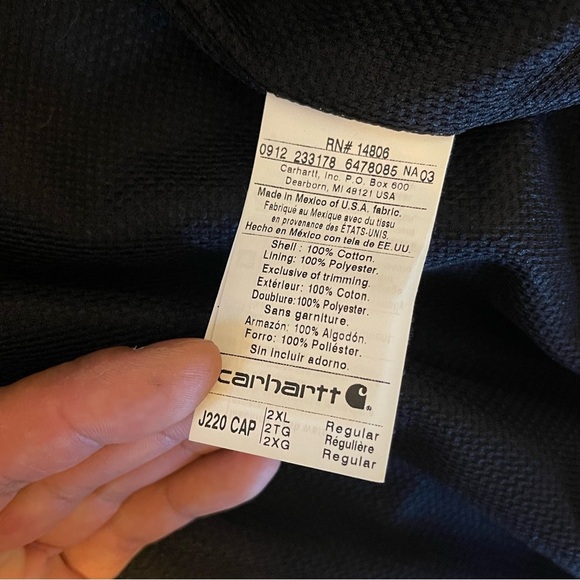 Carhartt Jacket Realtree Camo Work Coat - J220 CAP - 2XL Regular - Great Shape - Picture 5 of 13